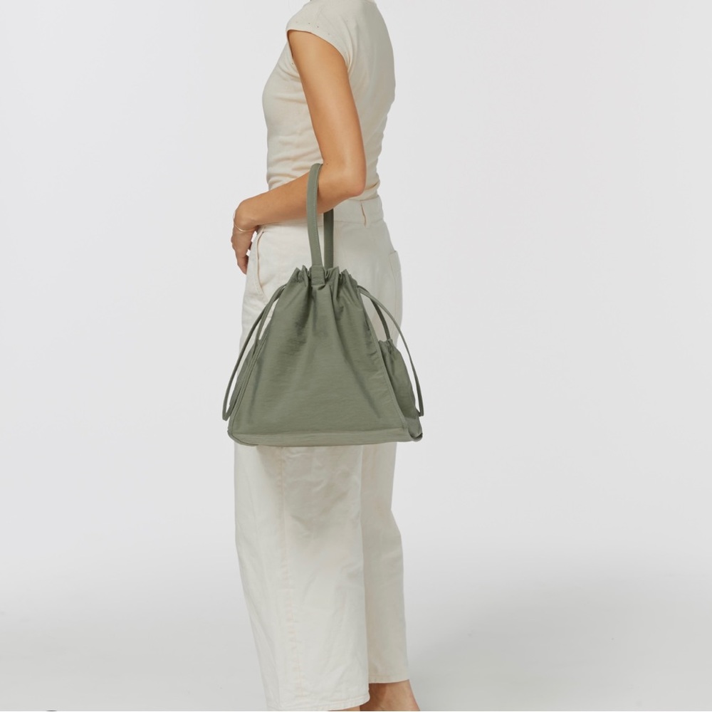 Building Block Black Scrunch Bag